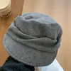 Boina Negra Plisada Estilo Yamamoto Japonés para Mujer Otoño Invierno 2026 Nueva Gorra Plana Retro Gorra de Periodista Gorra de Pintor