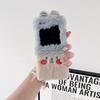 Funda de teléfono de felpa con diseño de cebolla sonrojada y cachorro, adecuada para Samsung Galaxy Z Flip 5 zflip3 4 5 funda protectora de invierno