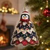 Novo Enfeite de Natal com Borda Acrílica Homem de Gengibre Decoração de Árvore de Natal Enfeite Pendurado Artesanato de Natal