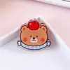 Clipes de Urso Foca Clip para Notas Clip de PP Desenho Animado Fofo Estudante Multifuncional Clip Vertical para Provas Clip de Encaixe Personalizável