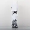 Calcetines deportivos unisex de media pantorrilla, calcetines de fútbol antideslizantes, transpirables y absorbentes del sudor, diseño de letras de colores caramelo, calcetines para correr y fitness