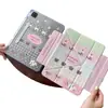 Funda protectora para tablet iPad air 8/7/6 pastel de retazos rosa adecuada para Pro 11/13 a prueba de caídas 10/11