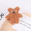 Coreia do Sul ins estilo feijão urso desenho animado broche tecido encaracolado bonito urso bolsa acessórios roupas acessórios atacado