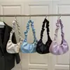 Bolsa de Nube Plegada Estilo Coreano, Bolso de Hombro Moda Francesa, Bolso de Mano Versátil Simple de Moda, Bolso de Diseño de Nicho para Mujer