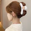 Grampo de Cabelo com Textura de Strass Francês, Versátil para Rabo de Cavalo Alto, Prendedor Shark Doce, Pequeno Grampo de Cabelo de Alta Qualidade para Festa de Estudantes