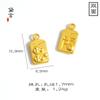 Cuentas de Oro Arena Vietnamita DIY Cuentas Sueltas Moneda Nube Auspiciosa Amuleto Bolsa de la Suerte Colgante Pulsera Cuerda para el Cabello Cuentas Separadas Accesorios de Joyería