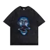 Talla Europea TransfronterizaCamiseta Vintage de Chris Brown Camisetas de Algodón Uni