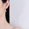 Pendientes Transfronterizos Modelo Nuevo de Plata de Ley S925 para Mujer, Pendientes de Borlas, Estilo Ins, Moissanita de Alta Gama, Venta al por Mayor desde el Fabricante