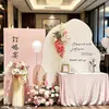 Decoración de Compromiso Rosa de Alta Gama de Nicho 2026 Paquete de Escena de Pared de Fondo Accesorios para Ceremonia Tablero KT