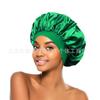 Amazon Chapéu Europeu e Americano Estampado Seda Imitação Touca de Banho Beleza Touca para Cabelo Feminina Cuidados no Confinamento Touca de Cetim para Noite Cuidados com o Cabelo