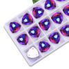 Triângulo Gordo Fundo Plano Costurado à Mão Broca Triângulo Gordo Vidro AB Fivela Plana Strass Acessórios de Joia DIY Acessórios para Vestuário Adesivo Broca