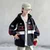 Chaqueta Deportiva Estilo Motociclista Fresca de Moda para Niños 2026 Nuevo Estilo Juvenil Infantil Primavera Otoño Cortavientos con Capucha Moderna