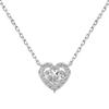 Conjunto de amor vazado em prata esterlina s925 Lin Lang feminino incrustado com zircônia gota d'água requintado de alta qualidade estilo japonês e coreano