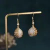 Design estilo chinês Palácio retrô Brincos de pavão personalidade antiga temperamento Brincos de alto padrão
