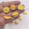 Olhos criativos fofos comida brincar palitos de massa frita série pão gel de creme diy presilha de cabelo acessórios de resina feitos à mão