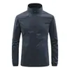 Jaqueta Respirável de Seda de Gelo Masculina Roupas de Proteção Solar com Gola Alta Jaqueta Casual Fina de Verão Roupas Impermeáveis para Pesca Pele