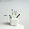 Maceta de Flores Esmaltada Zibo, Decoración con Flores Artificiales, Artesanía, Regalo del Día de la Madre, Flor Eterna, Decoración Creativa de Escritorio