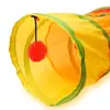Túnel Prático para Gatos Tubo para Pets Brinquedo Dobrável para Brincar Interno Externo Brinquedos para Filhotes de Gato para Quebra-Cabeça Exercícios Esconderijo Treinamento