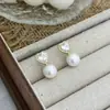 Pendientes de Perla y Circonita en Forma de Corazón Estilo Coreano para Mujer, Aguja de Plata S925, Lujo Ligero, Gama Alta, Pendientes Elegantes, Pendientes Delicados y Dulces