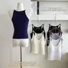 Camisola de otoño estilo coreano de tejido modal cepillado con hermoso diseño en la espalda, tacto de alta gama y copas incorporadas, adecuada tanto para llevar sola como debajo de otra prenda.
