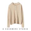 Suéter Leve de Caxemira com Capuz Feminino Pulôver Suéter Feminino Outono e Inverno Novo Solto Casual Moletom Suéter de Tricô Feminino Entrega