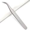 Pinzas de Precisión para Pestañas de Acero Inoxidable Transfronterizas, Rizadores de Pestañas Postizas para Injerto, Pinzas para Floración, Clips para Trasplante de Cejas, Herramientas de Belleza