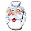 AliExpress comercio exterior transfronterizo Navidad hombres manga larga top estampado de dibujos animados con capucha suéter de hombre venta directa de fábrica