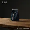 Bolsa para Taza Individual, Bolsa de Almacenamiento para una Tetera y Cuatro Tazas, Taza de Té, Tetera de Arcilla Púrpura, Accesorios para Juego de Té Kung Fu, Bolsa de Almacenamiento Tejida de Bambú, Regalo de Té