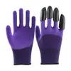 Guantes de jardinería transfronterizos para cultivar verduras, guantes protectores para trabajos agrícolas, plantas en maceta, cavar tierra, resistentes al desgaste, con garras, guantes de protección laboral