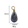 Anel de torção em forma de gota pingente de corda de gancho de chumbo pingente pingante de chumbo pingente acessórios de equipamento de pesca produtos de equipamentos de pesca