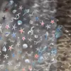 Tomoni Calcomanías para Manicura Shell Light Estilo Ins Hielo Transparente Estrella de Mar Concha Joyería Calcomanías Oceánicas Material para Calcomanías de Uñas