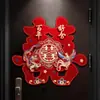 Pegatinas de Palabras Felices para Decoración de Puerta de Habitación Especial de Boda Pegatinas de Puerta Estéreo Diseño de Habitación de Boda Colección de Suministros para Bodas