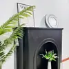 Gabinete Decorativo Blanco Nórdico Estilo Francés Luminous Fireplace Fotografía Sala de Estar Simple Gabinete de Entrada Estilo Celebridad de Internet Ins