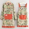 Delantal de Cocina para el Hogar Fresco y Sencillo Ropa Transpirable Resistente a las Manchas Nueva Ropa Exterior Bata Ropa Protectora Overol de Lona para Adultos
