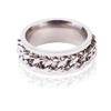 Anillo de Cadena Accesorios de Acero de Titanio Anillo Giratorio Abrebotellas de Acero Inoxidable Anillo Giratorio Abrebotellas Genial para Hombres