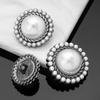 Abrigo de perla de diamante de alta gama con hebilla y botón de metal en forma de corazón, estilo Chanel, rompevientos, ropa de pijama, botones decorativos