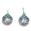 Aretes de Bola de Amor Hueca Aretes de Plata Aretes para Mujer Joyería Joyería Belleza del Lago Oeste
