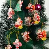 Amazon Acrílico Plano 2D Papá Noel Árbol de Navidad Colgante Decoración Espejo Retrovisor del Coche Colgante para Mochila