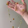 Collares Superpuestos de Piedra y Cristal con Cuentas, Estilo Vintage de Alta Gama, Cadena Elegante para la Clavícula, Joyería Versátil de Moda al por Mayor