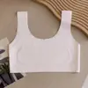 Roupa Íntima Sem Costura para Desenvolvimento de Meninas Estágio 1 Aconchegante Escovada Com Bojo Fixo Faixa para Peito Sutiã Colete para Menina de 10 Anos