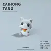 Set de Animales Locos de Dibujos Animados de Resina Simulada Adornos Pequeños DIY Resina Simulada Adornos Pequeños 3D Accesorios para Colgantes