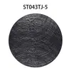 Leve luxo estilo europeu irregular dourado isolamento tapete redondo jogo americano pvc mesa tapete anti-escaldante isolamento jogo americano ocidental