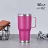 Termo de vacío de acero inoxidable 304 para coche, taza portátil con asa, de 30 oz, muy popular en Europa y América.