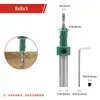 Broca avellanadora para carpintería verde, broca escalonada para tornillo con cabeza de aleación, broca escalonada de instalación para tornillo autorroscante para madera