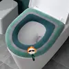 Cojín para Asiento de Inodoro para Uso en Casa, Funda de Asiento de Inodoro de Felpa, Engrosado de Invierno, Universal para Todas las Estaciones, Cojín Anillo para Asiento de Inodoro de Forro Polar