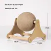Placa Arranhador para Gatos com Corda de Cânhamo, Brinquedo para Gatos para Autoentretenimento e Alívio do Tédio, Arranhador para Gatos Que Não Solta Resíduos, Bola Arranhadora Vertical Durável para Gatos