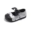 Zapatos de Cuero para Niños, Zapatos Suaves de Suela para Bebés y Niños Pequeños de Primavera y Otoño, Zapatos de Princesa para Bebés Niñas, Zapatos de una Sola Hebilla con Lazo para Niñas, Modernos