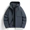 Venta al por mayor transfronteriza conjunto de chaqueta softshell nuevo para otoño e invierno 2026 para hombres y mujeres, forro polar, engrosado, cálido, abrigo con capucha