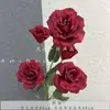 Flores artificiales rojas para bodas al por mayor decoración de salón de bodas flor artificial diseño de habitación de bodas flor de mesa de noche flor de techo de hotel