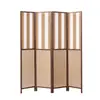 Biombo de madera maciza y ratán de papel estilo chino para sala de estar, entrada de hotel, fondo plegable para comedor, pared divisoria móvil para viviendas de alquiler